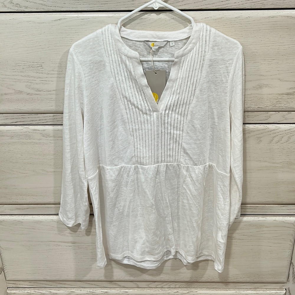 NWT Boden Linen Top, M